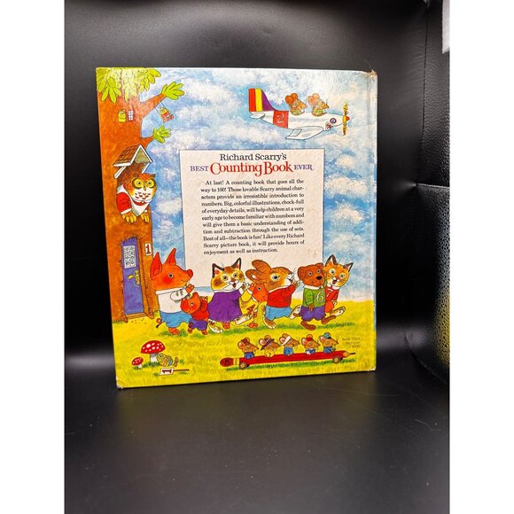 Vtg Richard Scarry’s Best Counting Book Ever Oversized 1975 Book Club Edition HC - Picture 2 of 14
